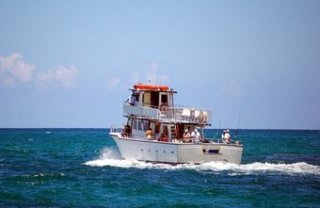 Charter ships simply take guests on fishing, snorkeling and sightseeing expeditions.